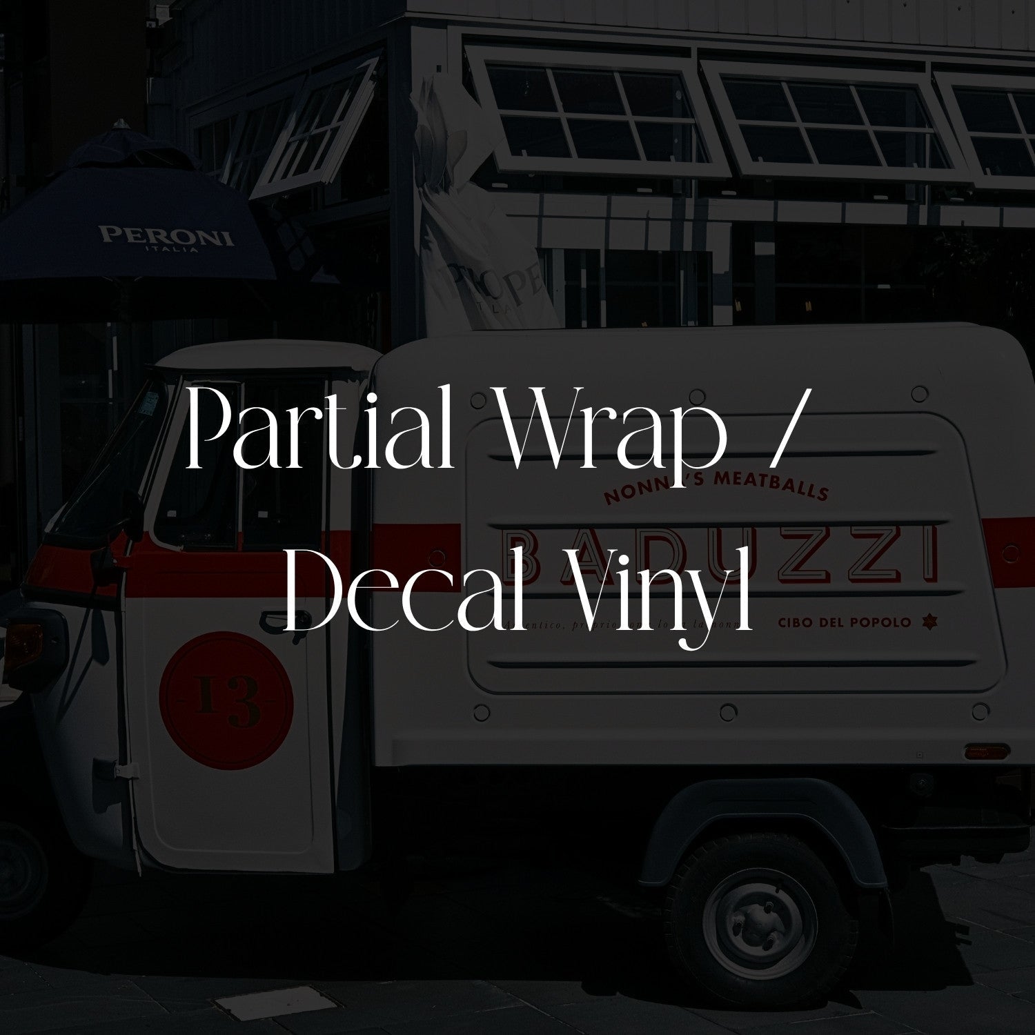 Partial Wrap / Decal Vinyl - SFPlasticSignSupply