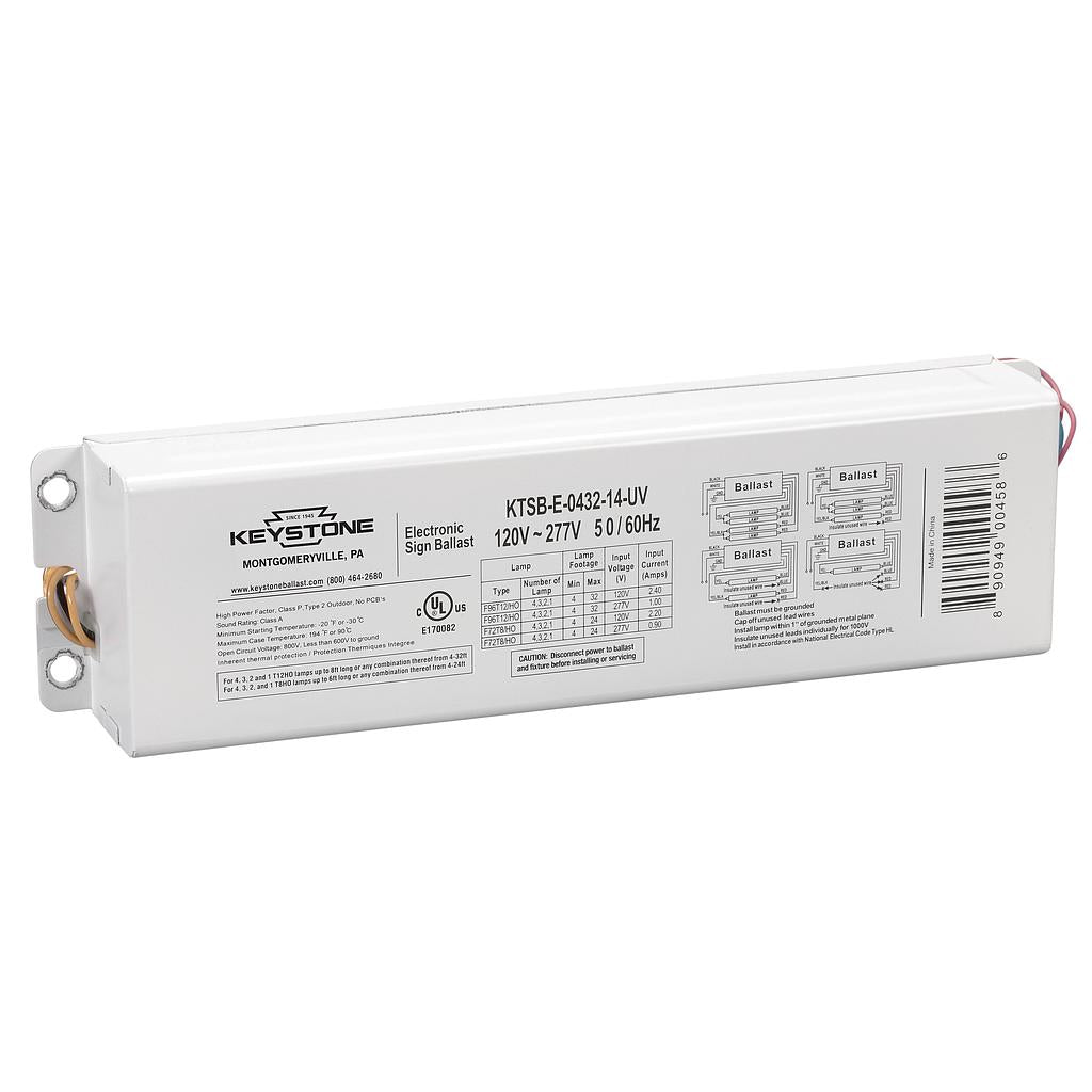 0216-12-UV ELECTRONIC BALLAST 1-2 LAMPS, 2-16 FT, KTSB-E-0216-12-UV