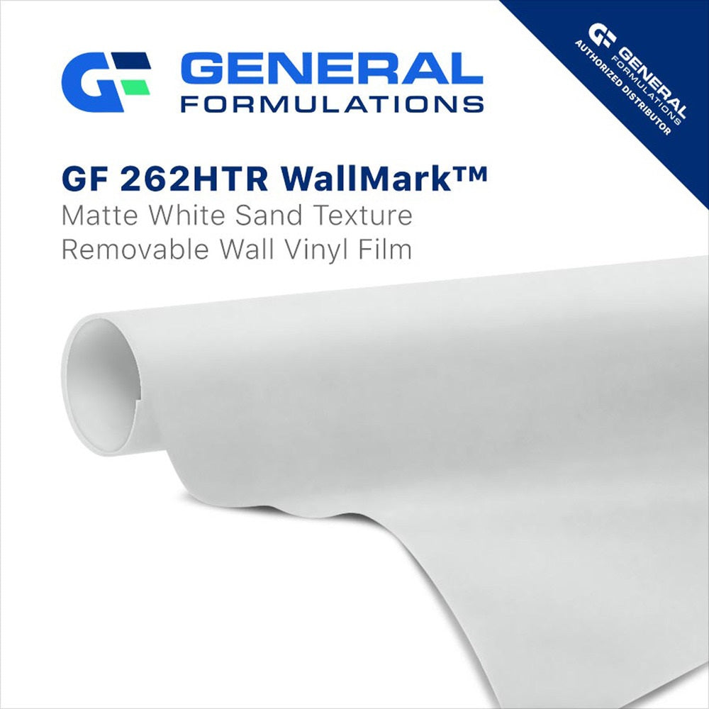 General formulation 262 WallMark® Sand HTR 6.0 mil - Matte White Embossed Sand Wall Vinyl