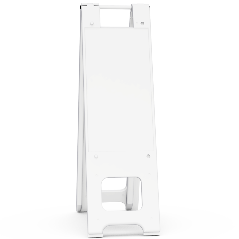 12"X24” WHITE NARROWCADE® A-FRAME