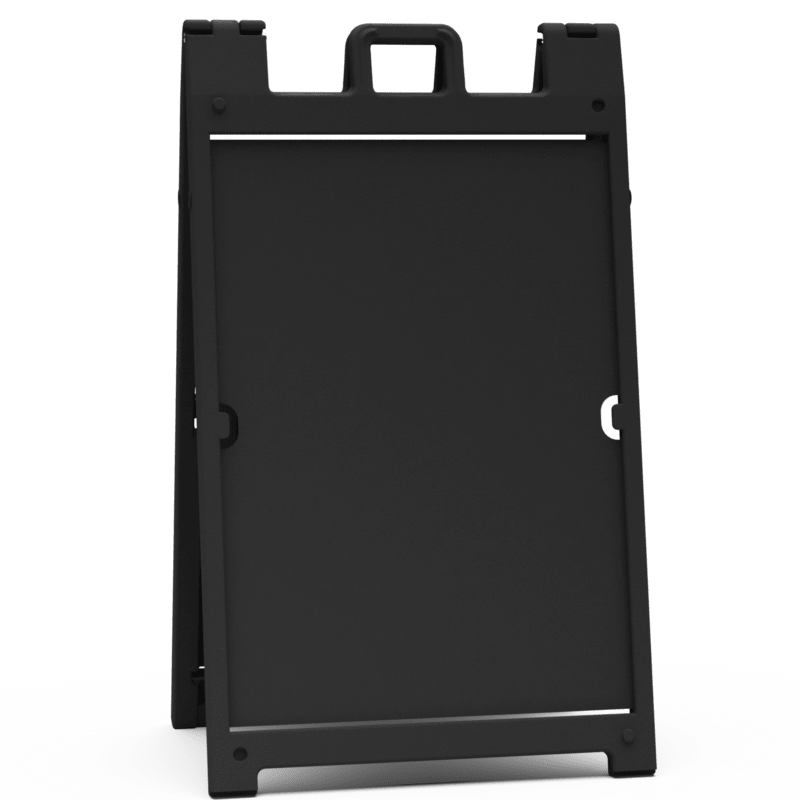 Plasticade Signicade Deluxe A-Frame 24 x 36 Black