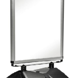 Plasticade Base Windsign-Ii A-Frame With Snap Frame 24 x 36 Satin Silver
