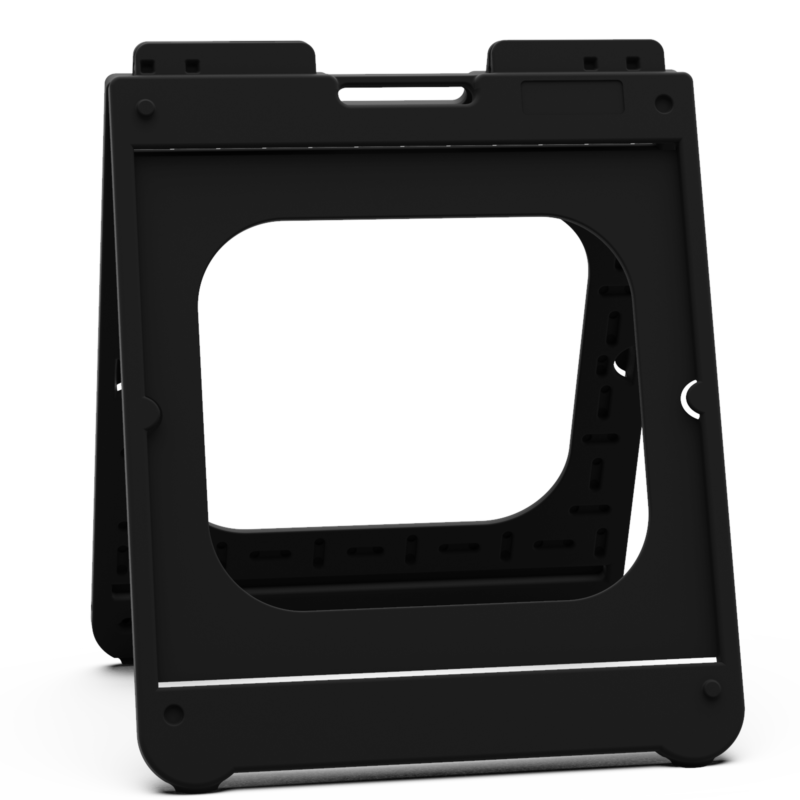 24"X24" BLACK SIMPO SQUARE A-FRAME