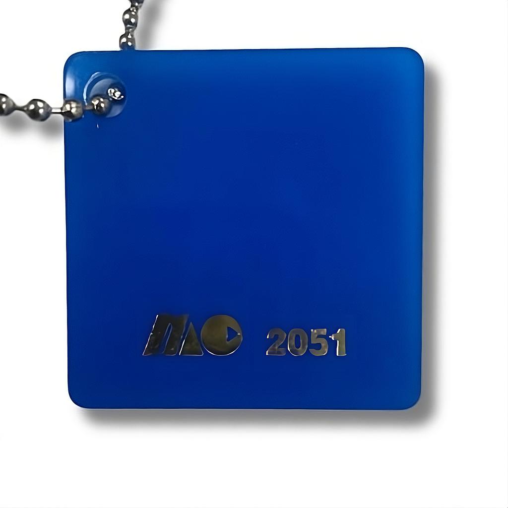 .220"X48"X96" 2051 BLUE CAST ACRYLIC PAPER MASK