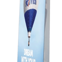 33Wx80H Retractable Banner Stand Double Sided