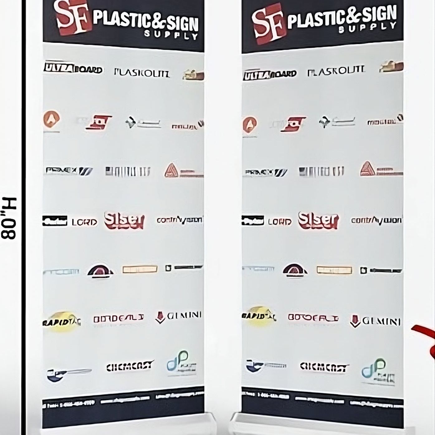 33Wx80H Retractable Banner Stand Economy