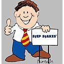 10"X30" SS-1, 2-WIRE STEP STAKES-50 PIECES PER BOX(USA)