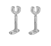 15MM NTS110P TRANSPARENT BASE NEON TUBE SUPPORT (100 TUBE SUPPORTS PER BAG)