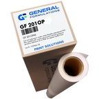 General Formulation 201OP New Solvent Adhesive 3.4 mil - Matte White Opaque Vinyl (150 Feet)