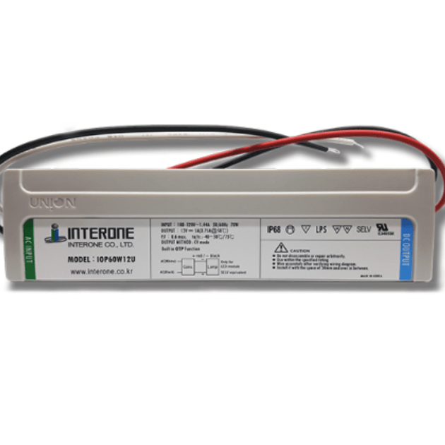 LED Power Supply 12VDC 5A IP68 Waterproof