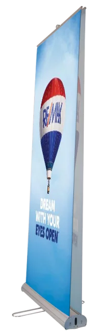 33"WX80"H RETRACTABLE BANNER STAND DOUBLE SIDED