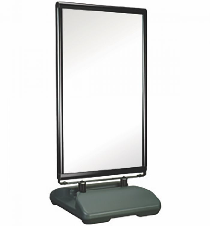 24"X36" GLOSS BLACK (GREY BASE) WINDSIGN-II A-FRAME WITH SNAP FRAME