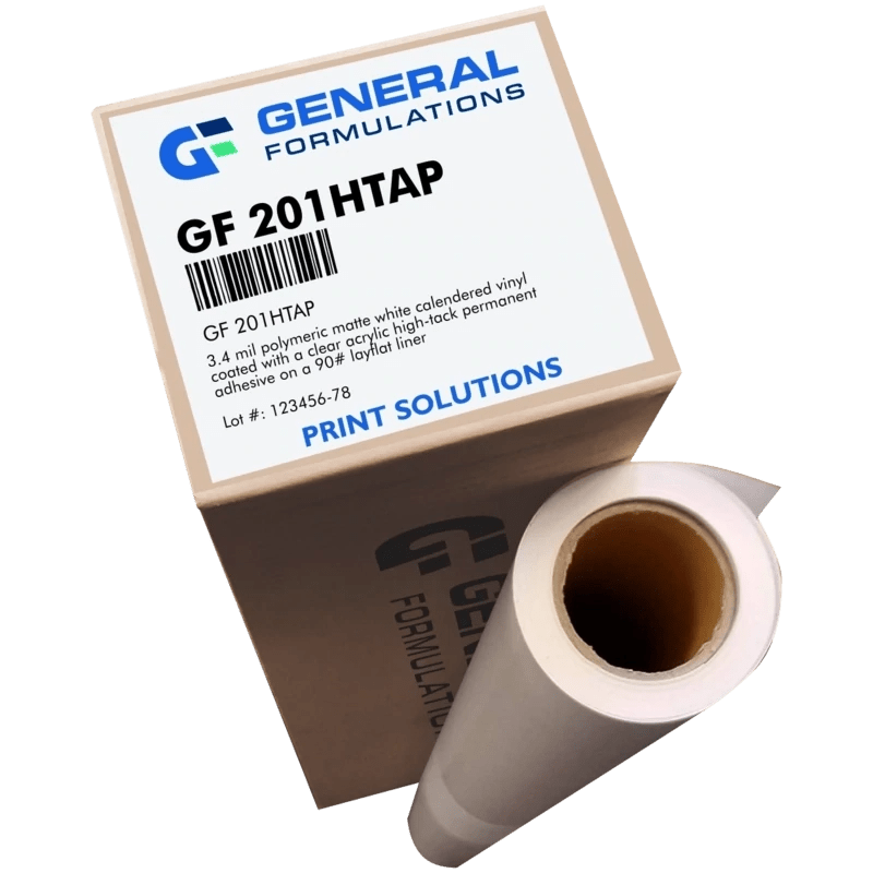 General Formulations 201HTAP 3.4 mil - Matte White Vinyl