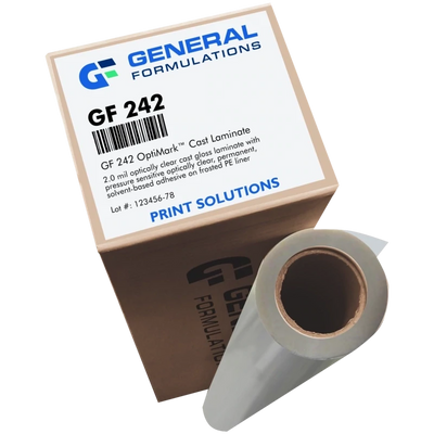 General formulation 242 OptiMark™ Optically Clear Cast Laminate 2.0 mil - Optically Clear UV Gloss Cast Laminate