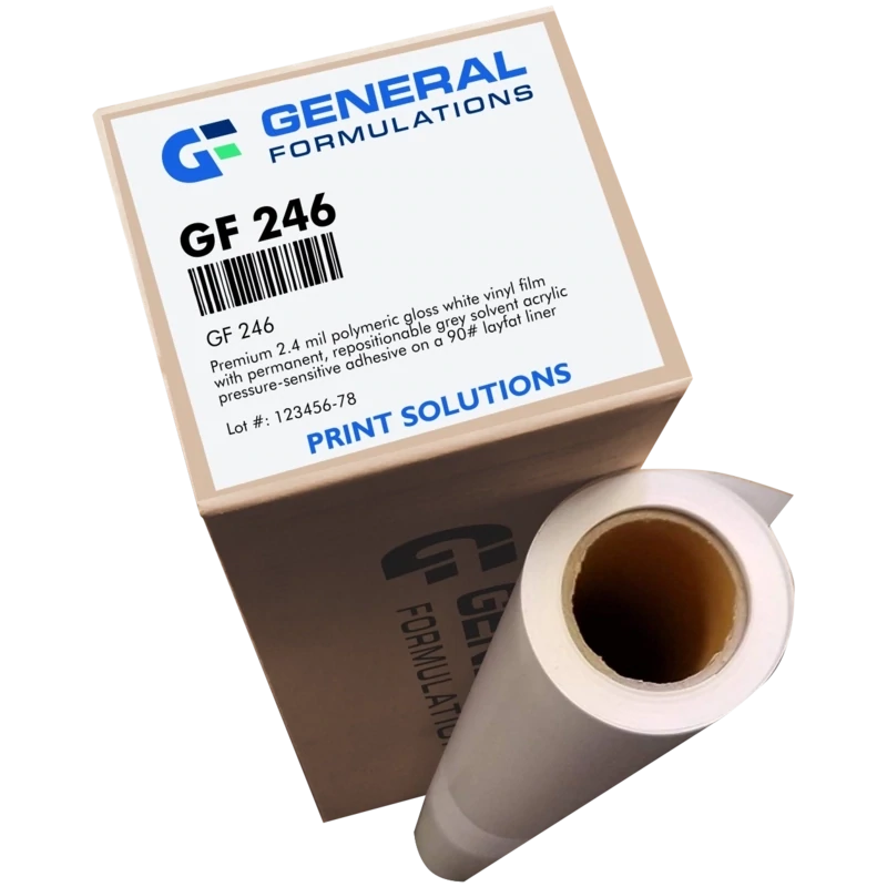General Formulations 246 2.4 mil - Gloss White High Performance Vinyl