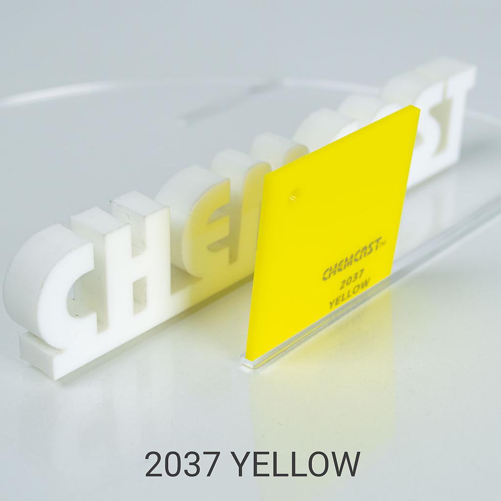 .118"X48"X96" 2037 YELLOW CAST ACRYLIC PAPER MASK