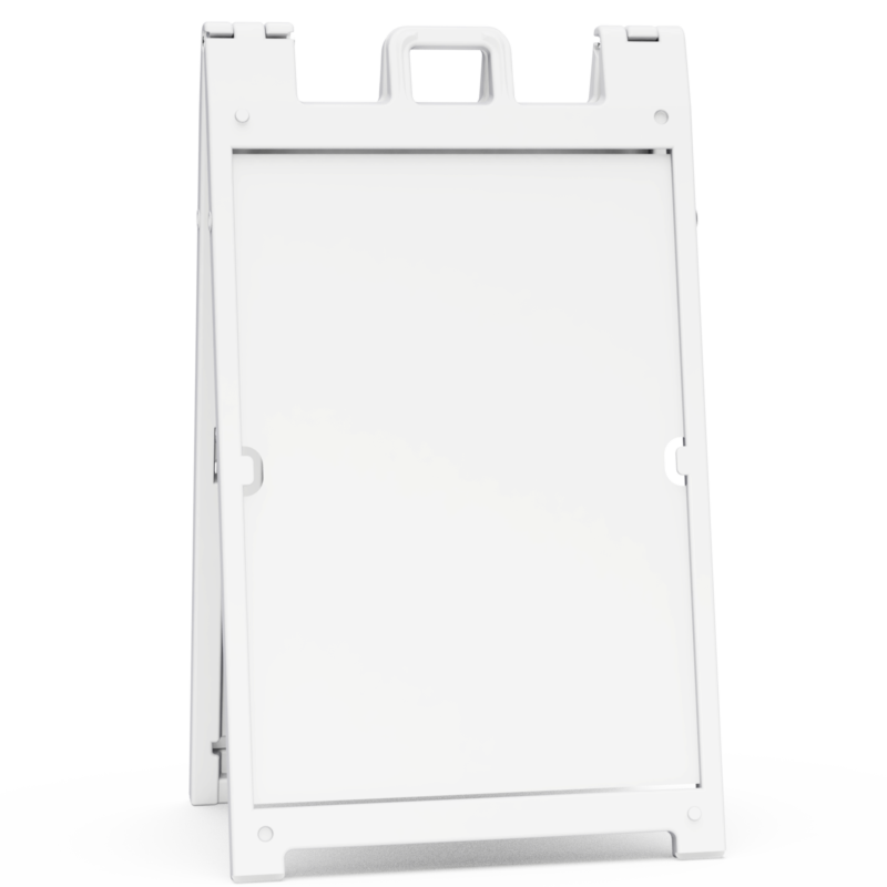 24"X36” WHITE SIGNICADE DELUXE A-FRAME
