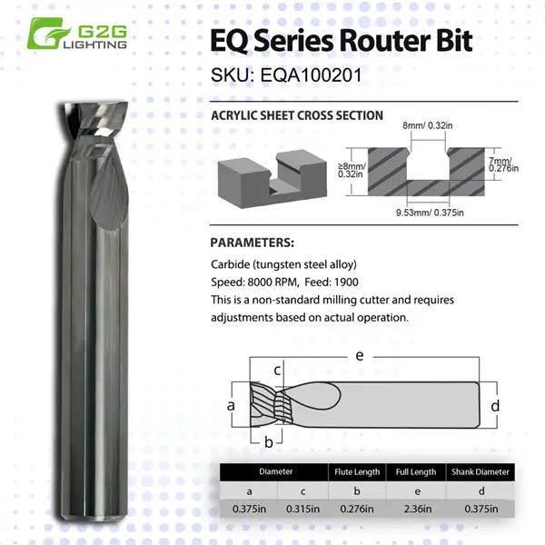 EQ Series Router Bit
