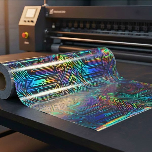 Graphictac 1000-H01X Polymeric Holographic Silver Permanent Vinyl