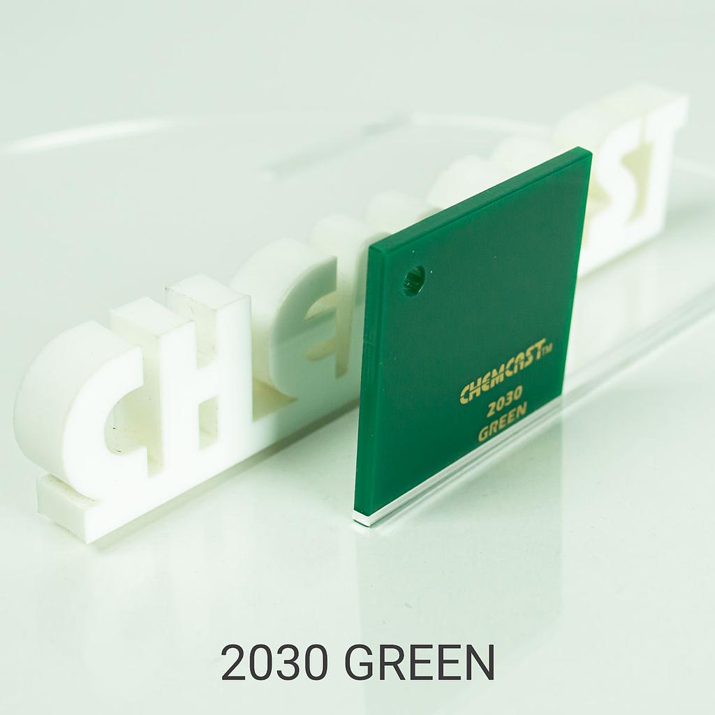 .118"X48"X96" 2030 GREEN CAST ACRYLIC PAPER MASK(CHEMCAST)