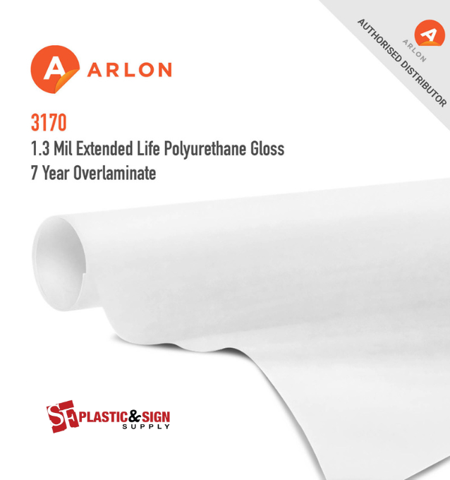 Arlon 3170 Intermediate Cast Overlaminate Pressure-Sensitive Film (50 Yards Roll)