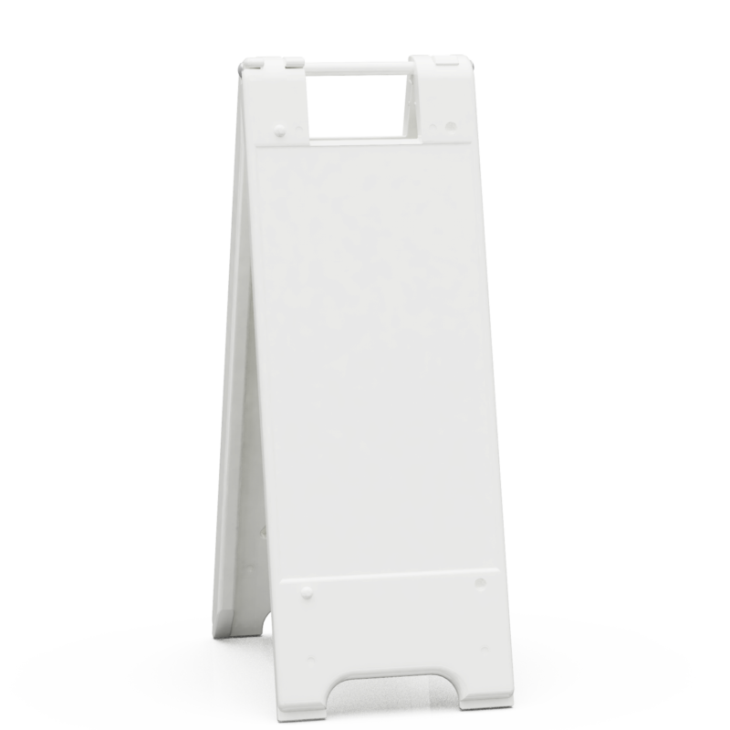 12"X24” WHITE MINICADE PLASTIC A-FRAME