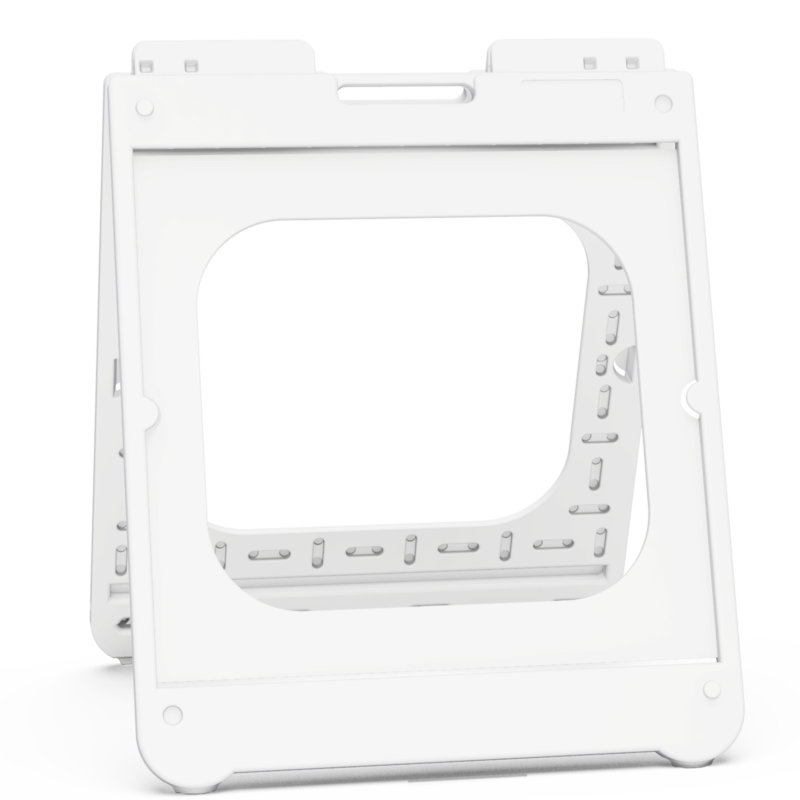 24"X24" WHITE SIMPO SQUARE A-FRAME