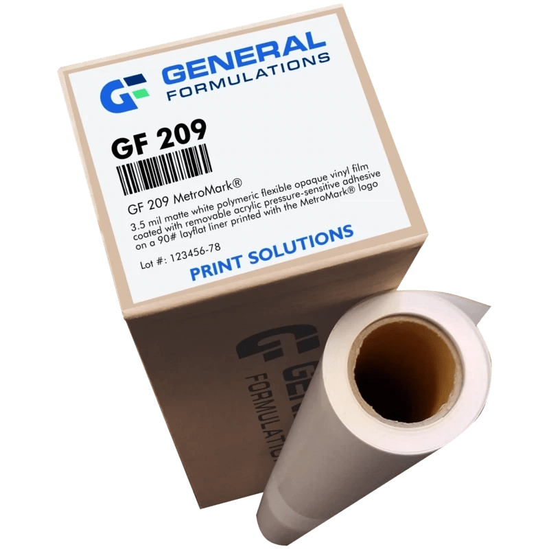 General Formulations GF 209 MetroMark Matte White Opaque Transit Vinyl