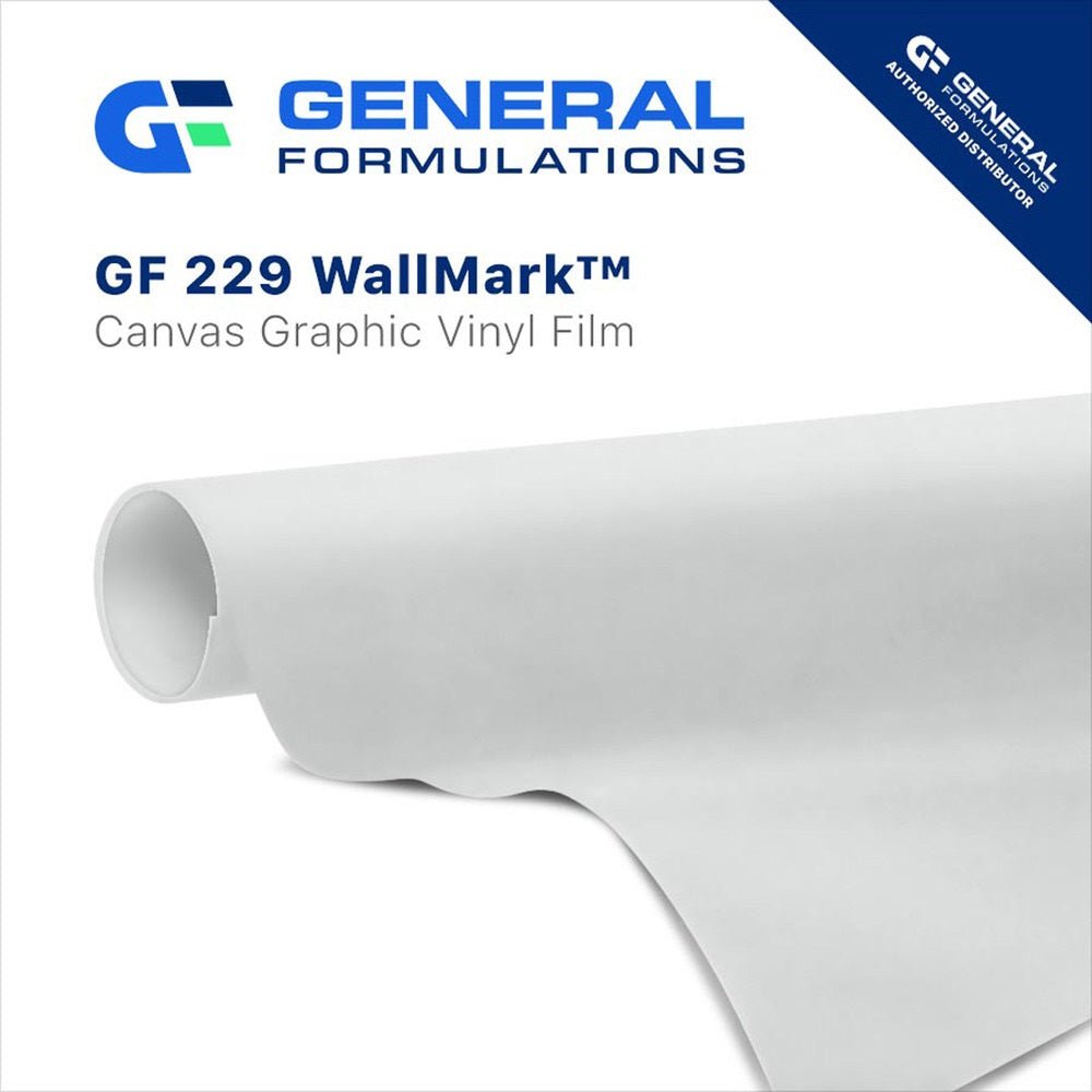 General Formulations GF 229 WallMark Canvas Matte White Embossed Canvas Wall Vinyl