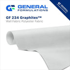 General Formulations GF 234 GraphiTex Matte White Polyester Wall Fabric