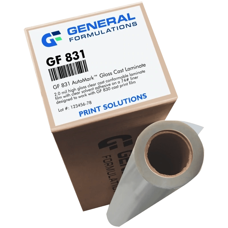 General Formulations GF 831 AutoMark Cast Laminate Gloss Clear Cast Laminate
