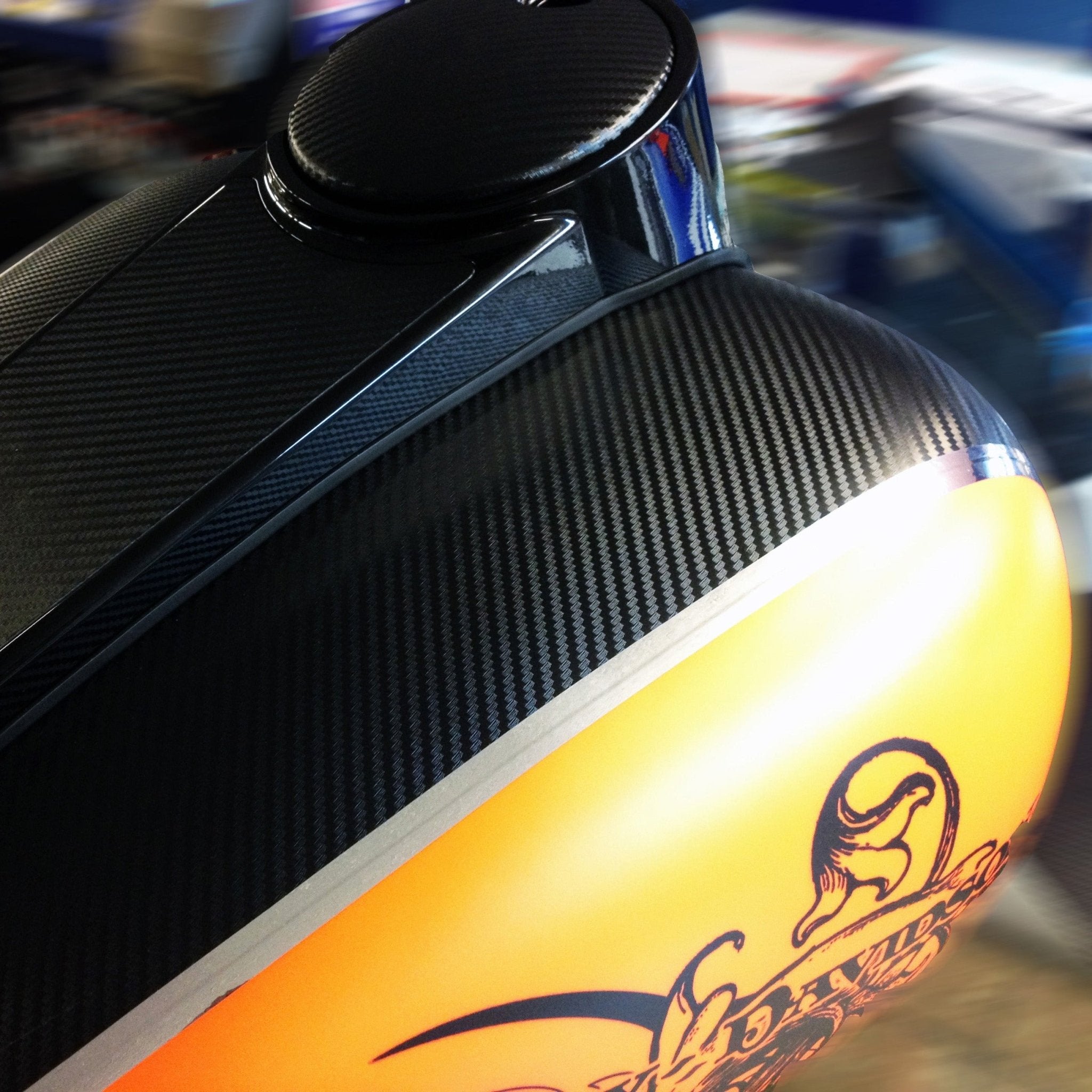 General Formulations® GFC780 DragonWrap™ 5.6 - mil Polymeric Black Carbon Fiber - SFPlastics&sSignSupply