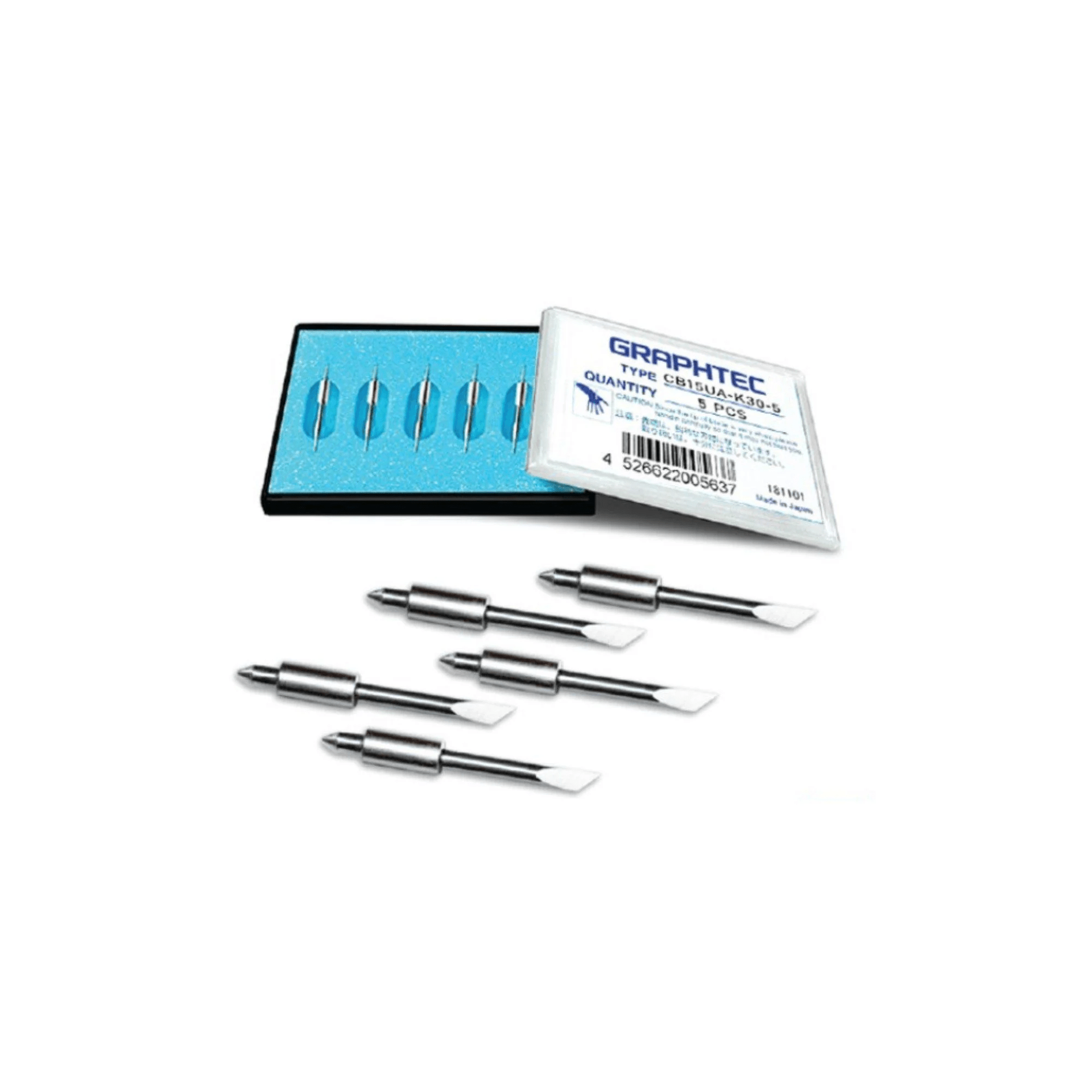 Graphtec Cb15Ua-K30-2 1.5Mm 30 Degree Ceramic Tipped Blade 5 Pack