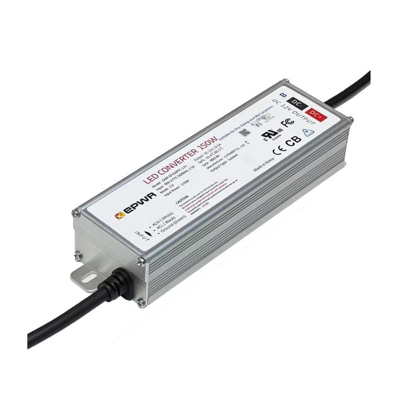 LED Power Supply 12VDC 12.5A IP68 Waterproof