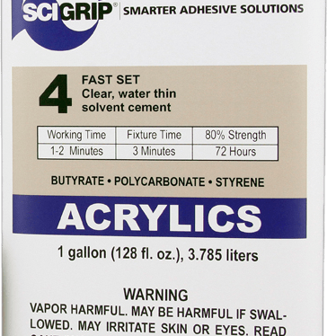 Scigrip Weld - On 4 Adhesive  - SFPlastics&sSignSupply