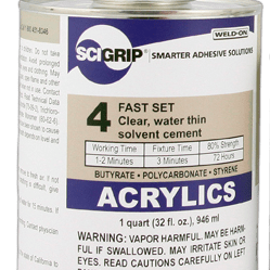 Scigrip Weld - On 4 Adhesive  - SFPlastics&sSignSupply