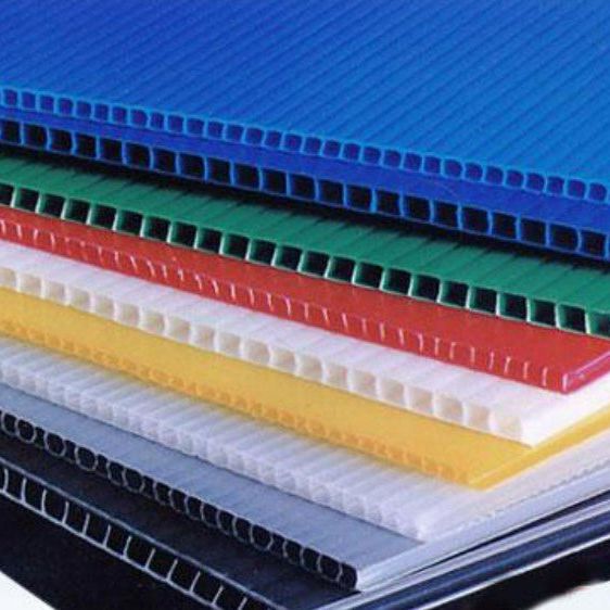 White Fluted Polypropylene - SFPlastics&sSignSupply
